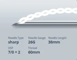 Double PDO Fäden – Bild 2