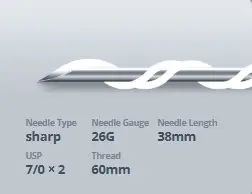 Double Screw PDO Fäden – Bild 3